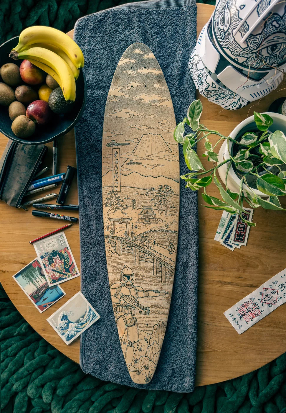 Longboard illustration