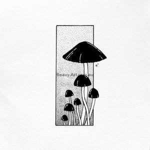 Mushrooms Print-Beauy Art